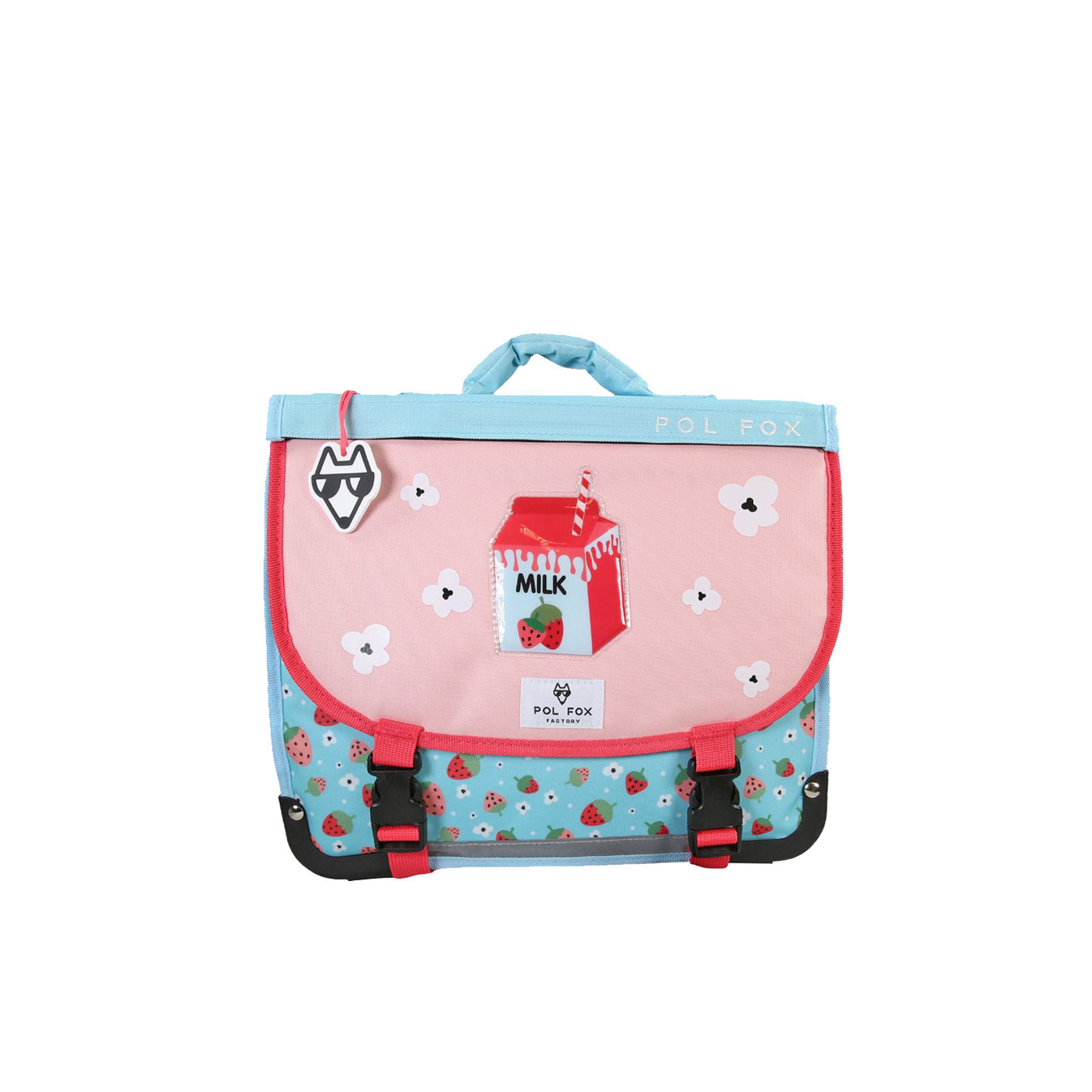 Pol Fox Reversible Backpack 38cm Strawberry