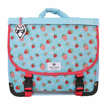 Pol Fox Cartable Réversible 38cm Strawberry réversible
