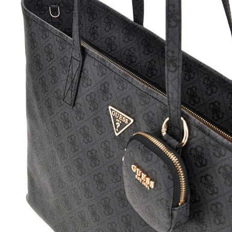 Guess Power Play II Sac Shopping et Pochette 2 en 1 Coal Logo FACE