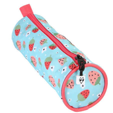 Pol Fox Round Strawberry Pencil Case