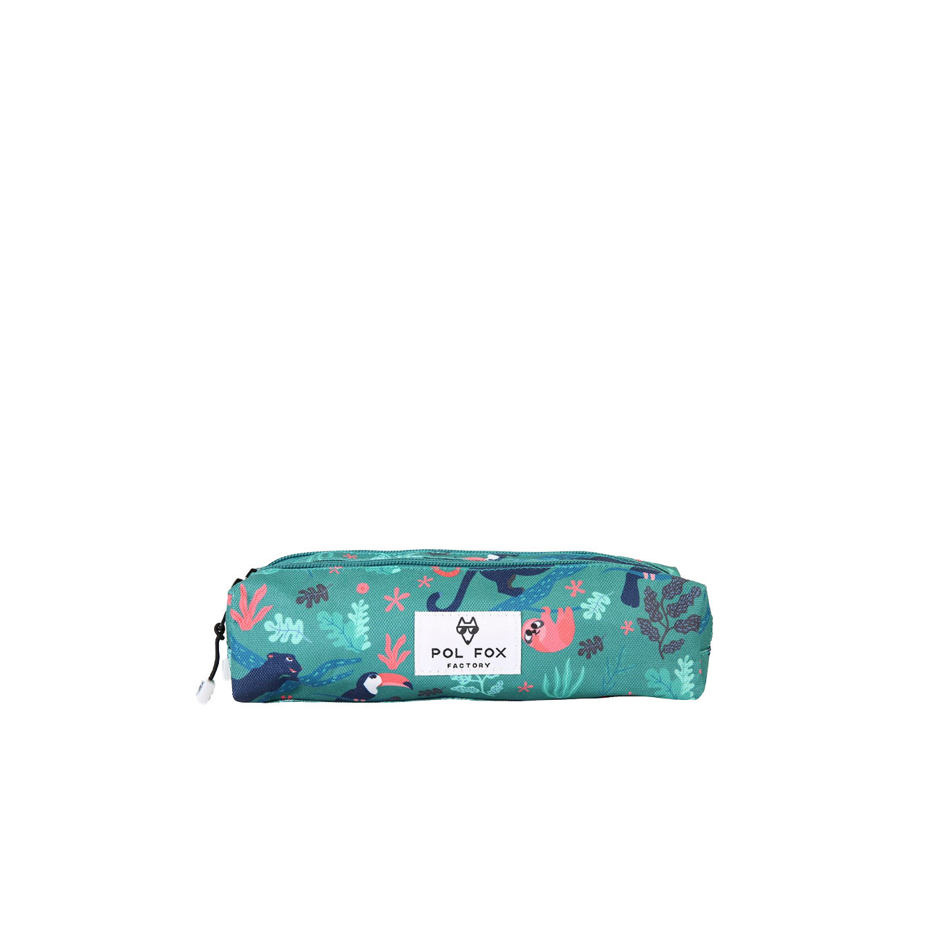 Pol Fox Double Compartment Jungle Pencil Case