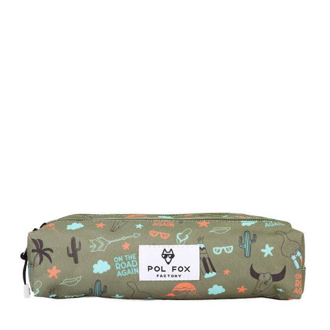 Pol Fox Double Compartment Roadtrip Pencil Case