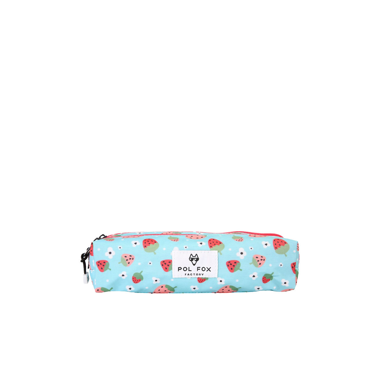 Pol Fox Double Compartment Strawberry Pencil Case