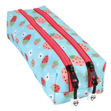 Pol Fox Double Compartment Strawberry Pencil Case