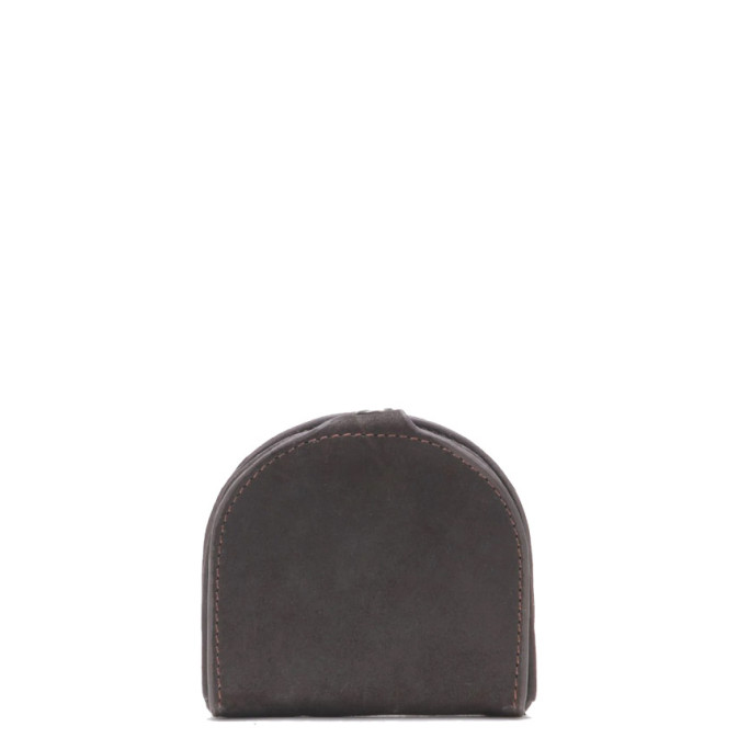 Arthur and Aston Louis Round Suede Wallet
