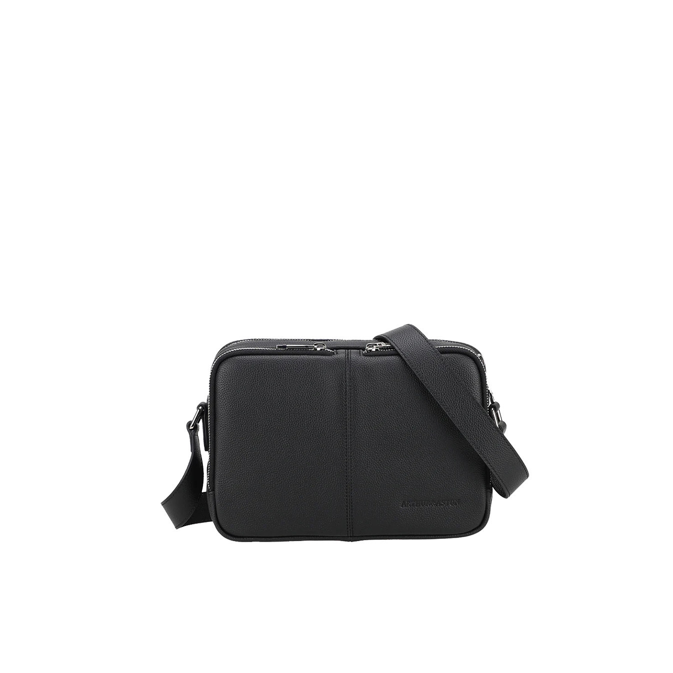 Arthur and Aston Gael Small Horizontal Satchel Black