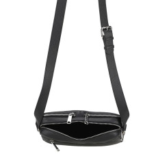 Arthur and Aston Gael Small Horizontal Satchel Black