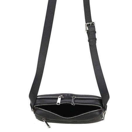 Arthur and Aston Gael Small Horizontal Satchel Black