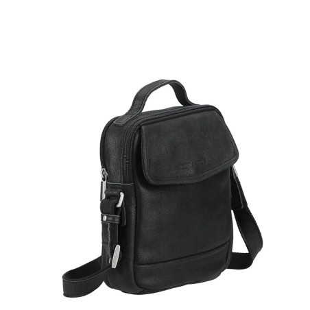 Arthur and Aston Owen Leather M Black Satchel