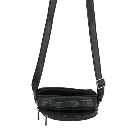 Arthur and Aston Owen Leather M Black Satchel