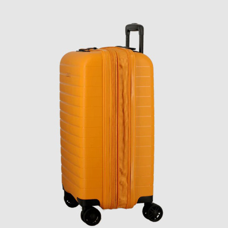 Jump Striper 55cm 4-Wheel Expandable Suitcase Yellow