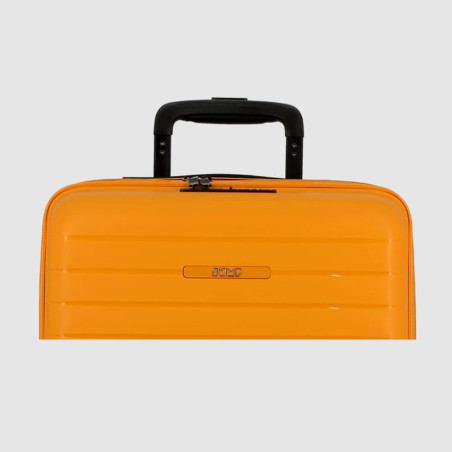 Jump Striper Suitcase 66cm 4 Wheels Extendable Yellow
