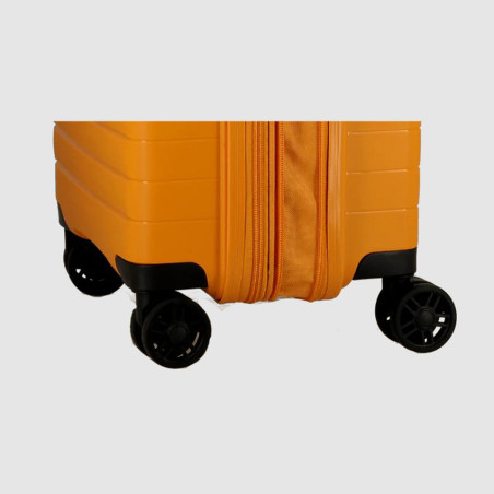 Jump Striper Suitcase 66cm 4 Wheels Extendable Yellow