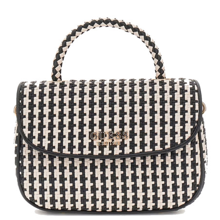 Guess Mirema Petit Sac A Main Tressé Black Multi