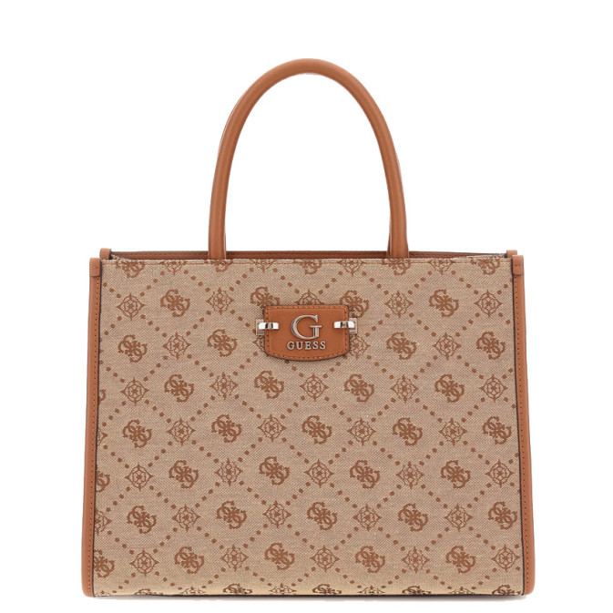Guess Neda Logo 4G Ltl Beige Handbag
