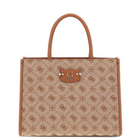 Guess Neda Logo 4G Ltl Beige Handbag