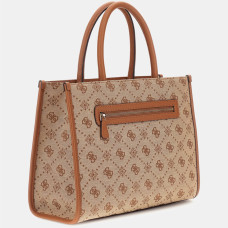 Guess Neda Logo 4G Ltl Beige Handbag