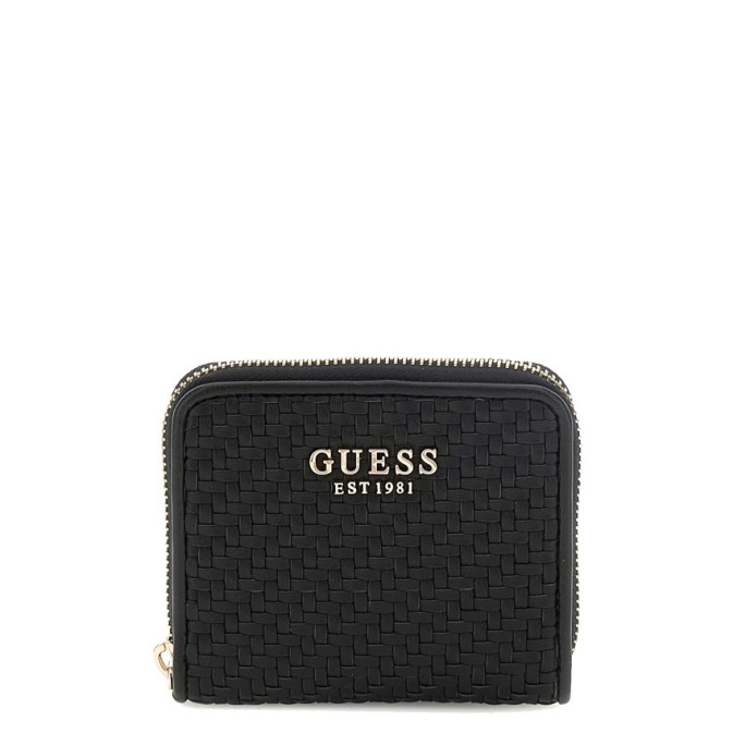 Guess Mirema Porte-Monnaie Tressé Black