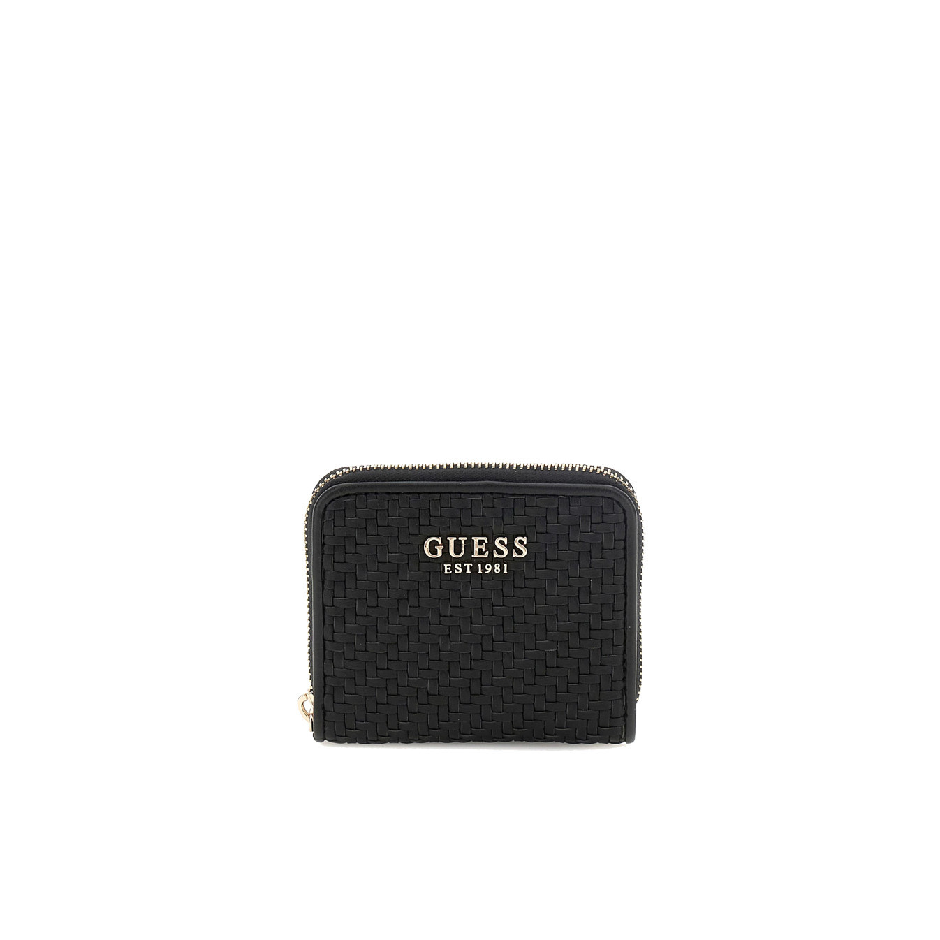 Guess Mirema Woven Coin Purse Black