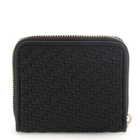 Guess Mirema Woven Coin Purse Black