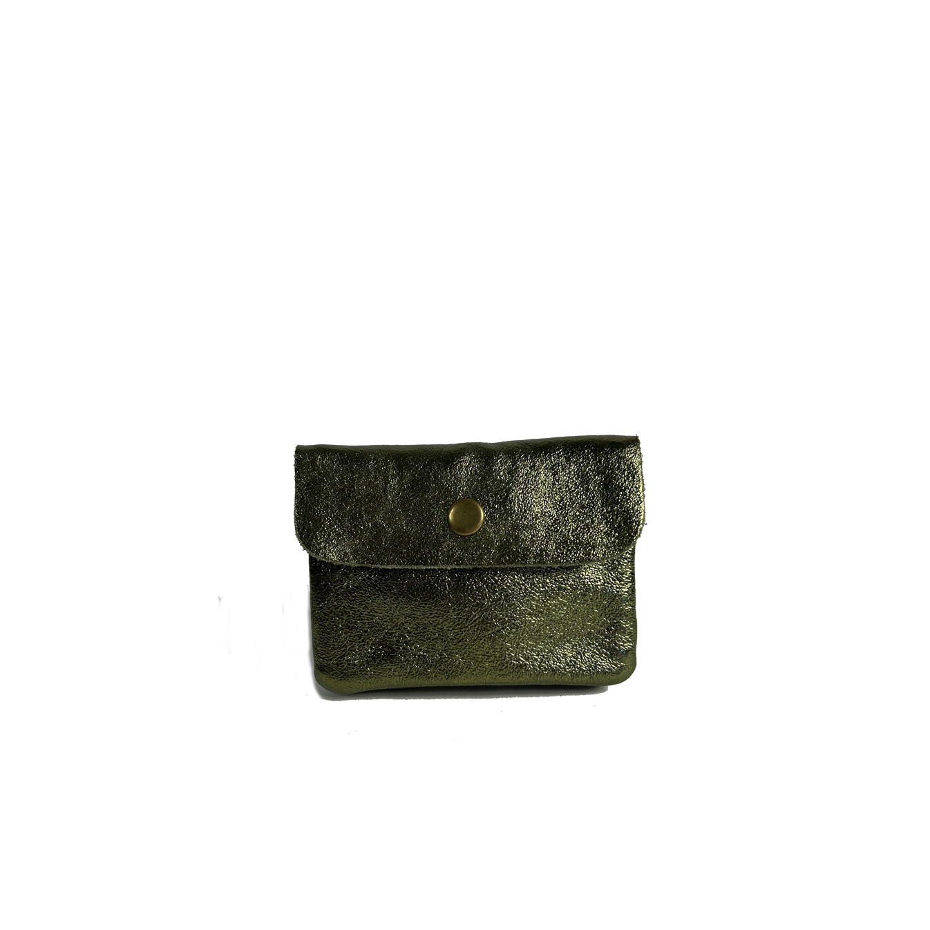 Farfouillette Compact Coin Purse Leather PM Olive