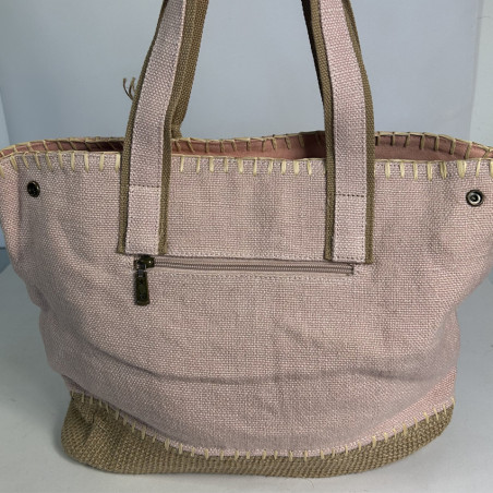 Farfouillette Sac Shopping Rose dos