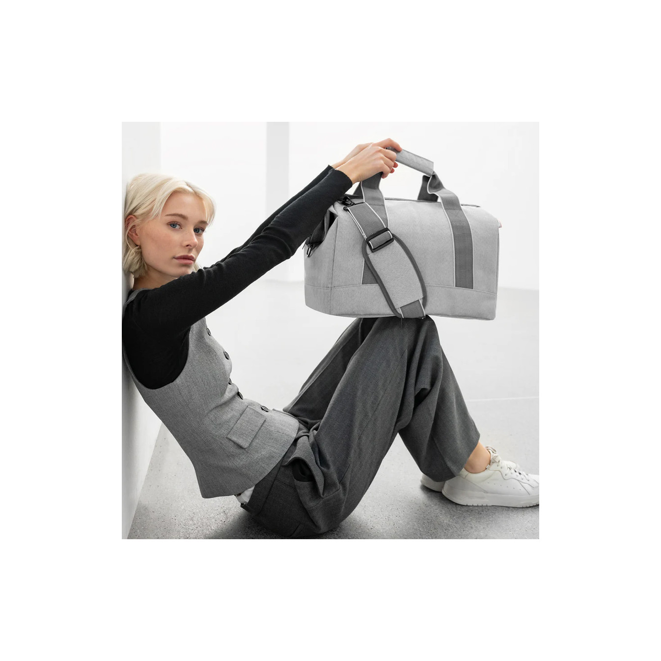 Reisenthel Allrounder Sac De Voyage M Herringbone Grey