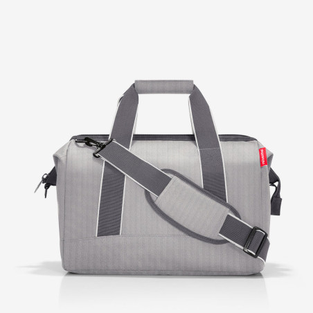 Reisenthel Allrounder Sac De Voyage M Herringbone Grey face