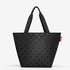 Reisenthel Shopper M Porté Epaule Glossy Dots Black face