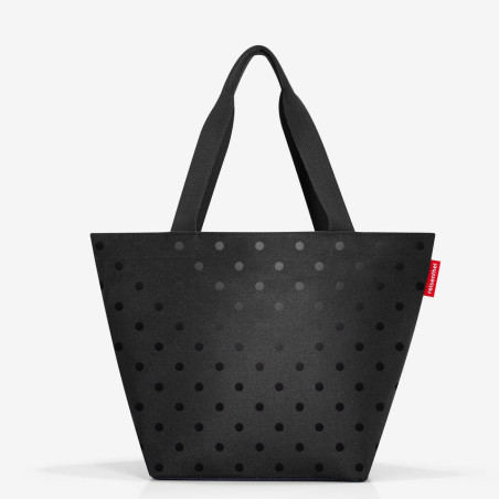 Reisenthel Shopper M Shoulder Bag Glossy Dots Black