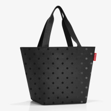 Reisenthel Shopper M Shoulder Bag Glossy Dots Black