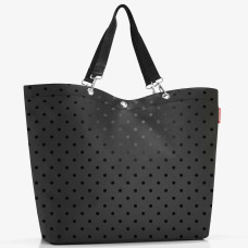 Reisenthel Shopper XL Shoulder Carried Glossy Dots Black