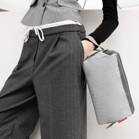 Reisenthel Travelcosmetic Cosmetic Bag Black Harringbone Grey