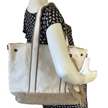 Beige Shopping Bag Farfouillette
