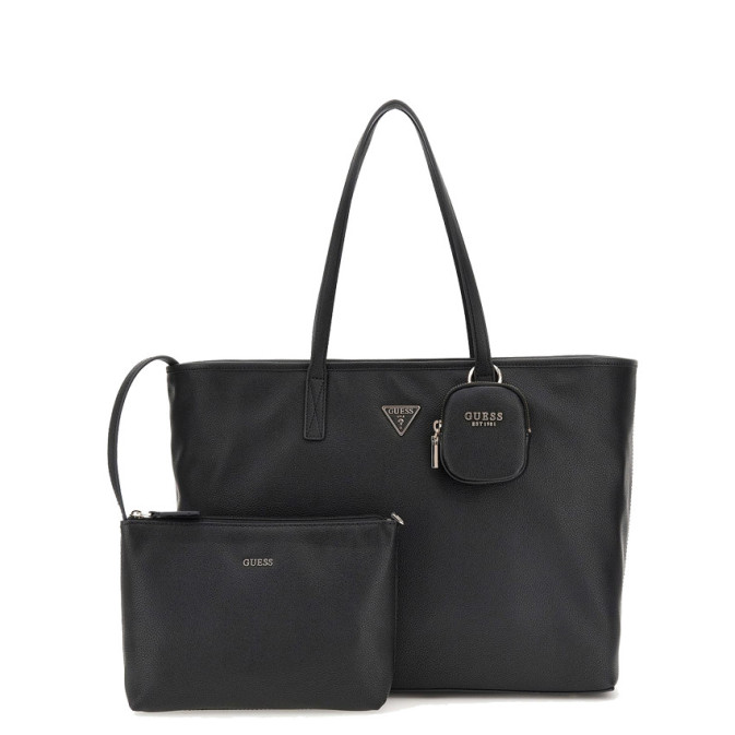 Guess Power Play II Shopping Bag and Pouch 2-in-1 Black