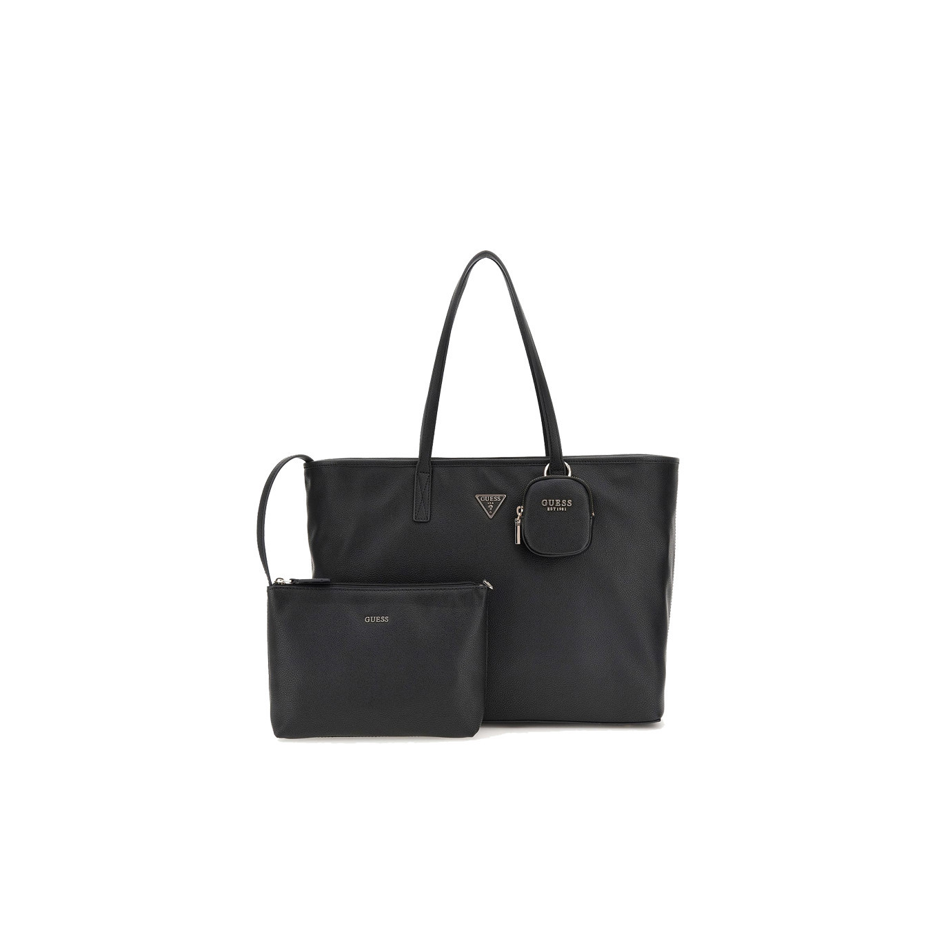 Guess Power Play II Sac Shopping et Pochette 2 en 1 Black