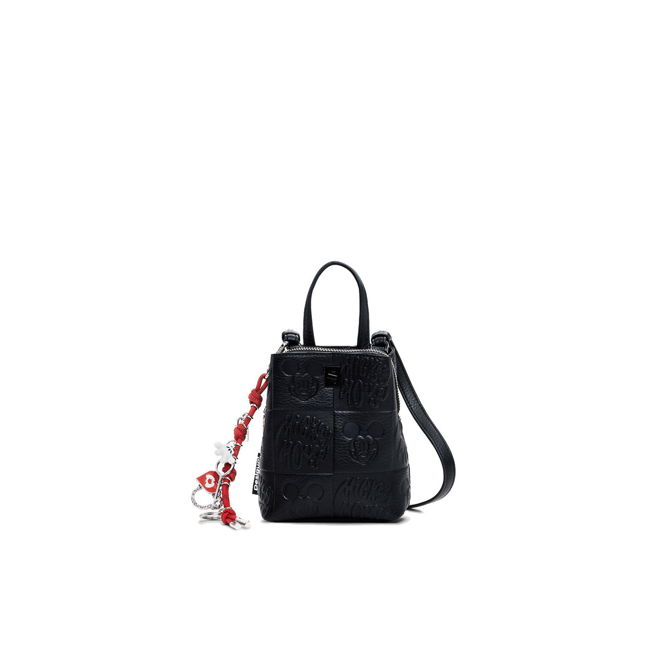 Desigual All Mickey Small Money Bag with Shoulder Strap Black