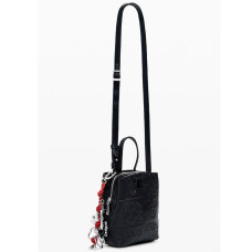Desigual All Mickey Mini Porte-Monnaie A Bandoulière Negro entier de côté