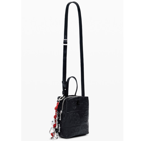 Desigual All Mickey Small Money Bag with Shoulder Strap Black
