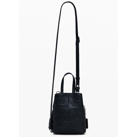 Desigual All Mickey Small Money Bag with Shoulder Strap Black