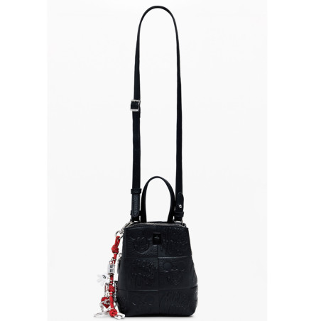 Desigual All Mickey Mini Porte-Monnaie A Bandoulière Negro entier face