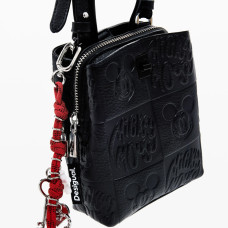 Desigual All Mickey Mini Porte-Monnaie A Bandoulière Negro de près