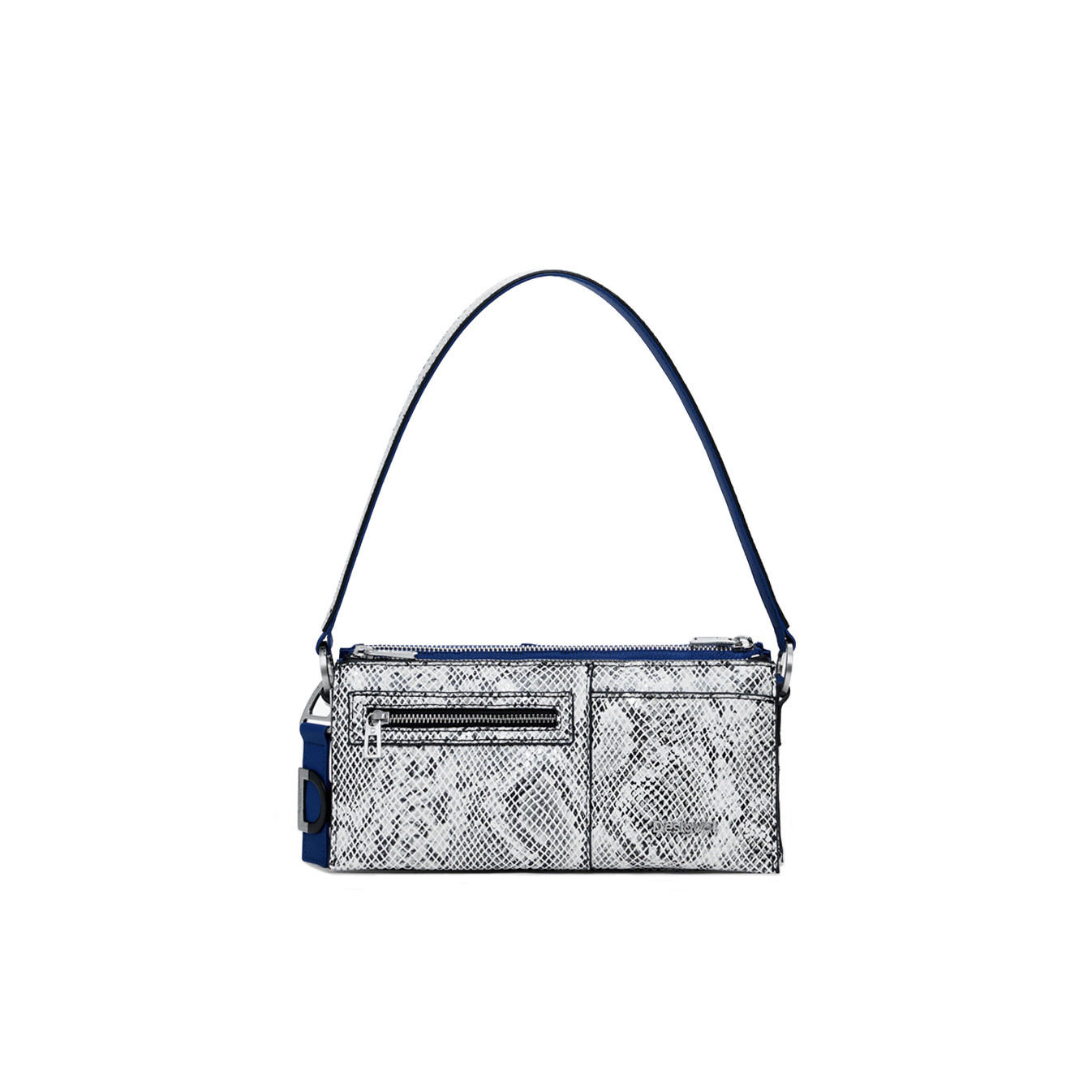 Desigual Delta Nova Sac Porté Epaule Effet Python Azul Oscuro