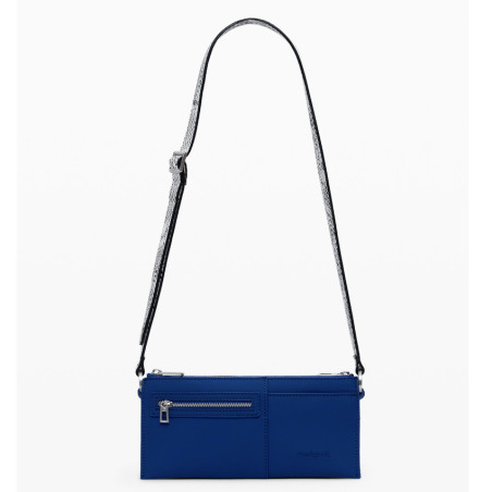Desigual Delta Nova Sac Porté Epaule Effet Python Azul Oscuro dos