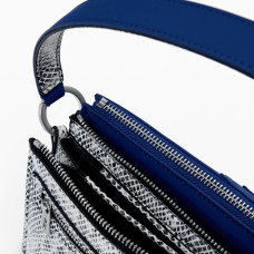 Desigual Delta Nova Sac Porté Epaule Effet Python Azul Oscuro près