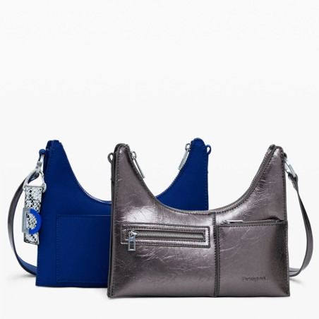 Desigual Delta Vega Small Shoulder Bag Removable Dark Blue