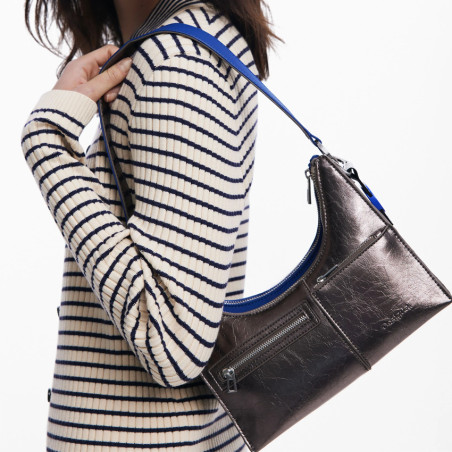 Desigual Delta Vega Small Shoulder Bag Removable Dark Blue