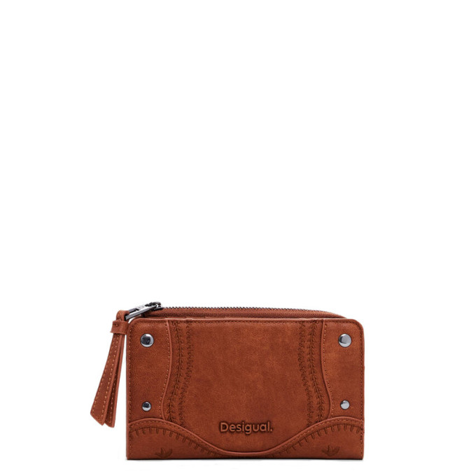 Desigual Embro Patch Wallet M Camel