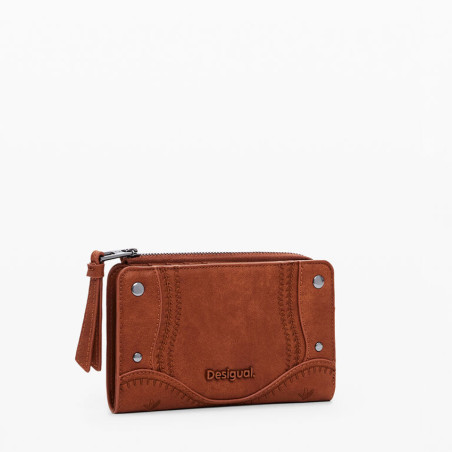 Desigual Embro Patch Wallet M Camel