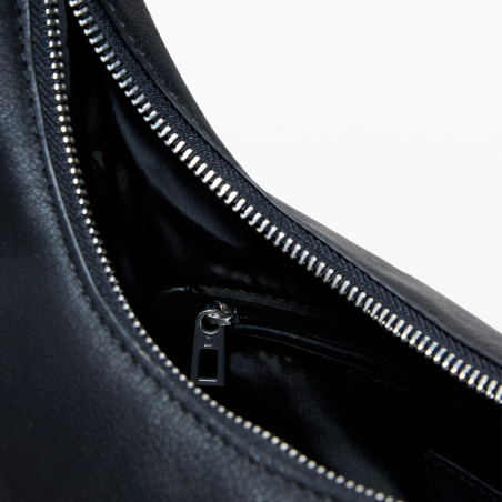Desigual Half Logo Shoulder Bag Fringed Straps Black